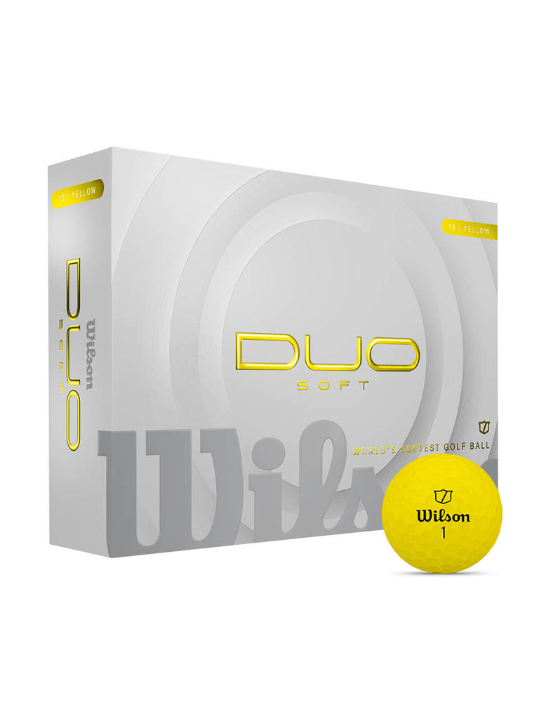 Wilson DUO Soft Golf Balls - Yellow – The Local Golfer