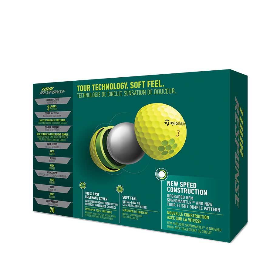 taylormade-tour-response-golf-balls-yellow | The Local Golfer |   |