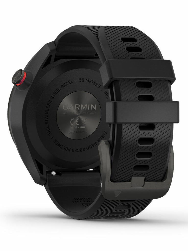 garmin-approach-s42-gps-gunmetal-black-band | The Local Golfer |   |